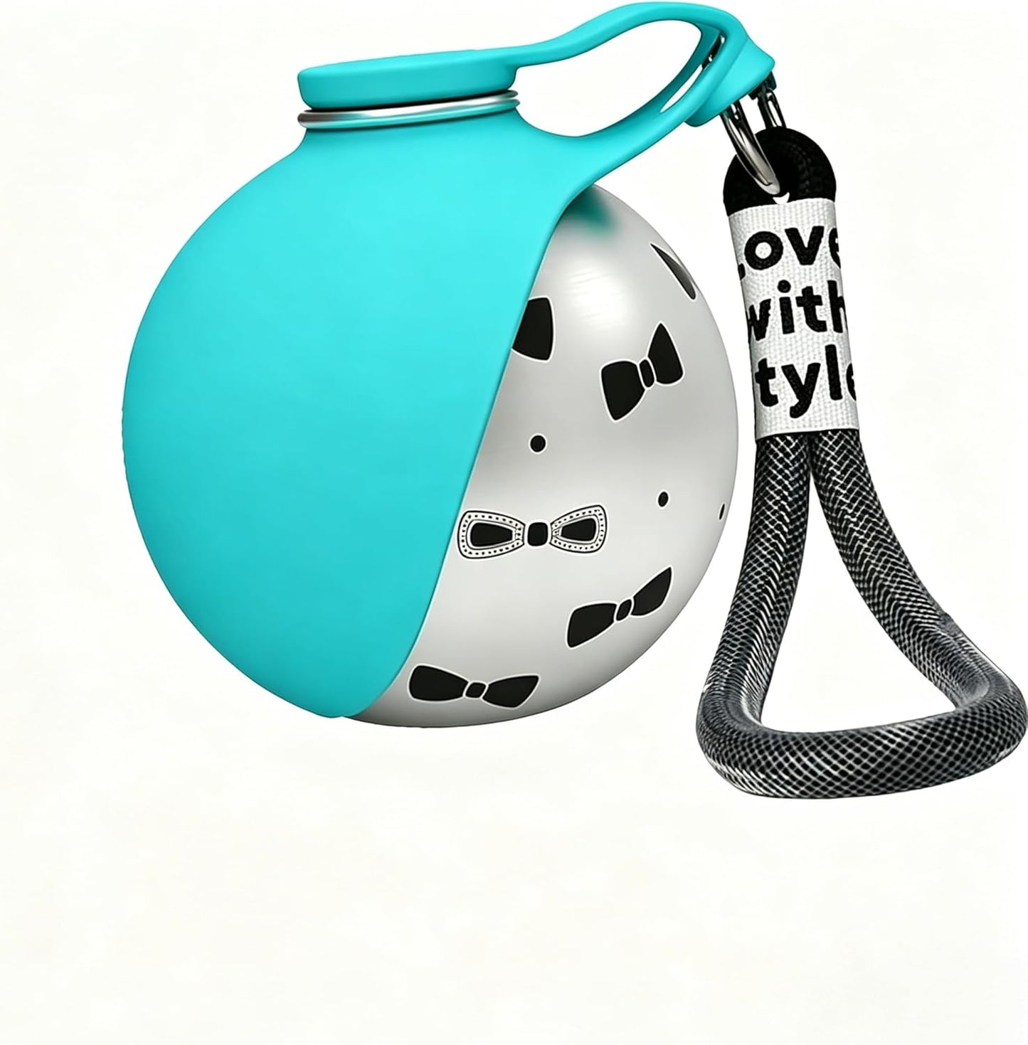 Stainless Steel Dog Water Bottle with Drinking Bowl