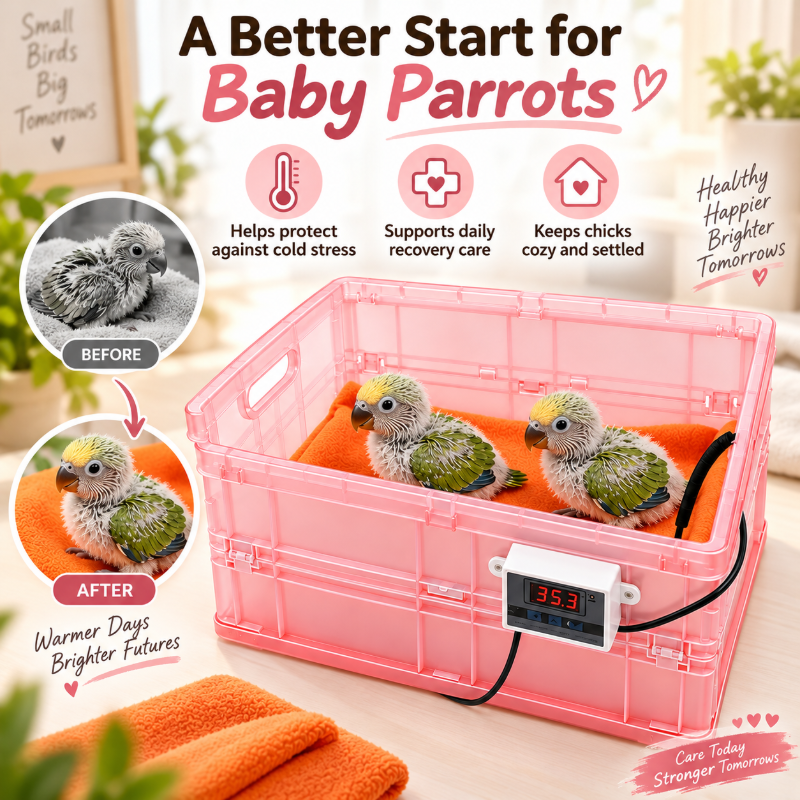 Parrot brooder box components and accessories
