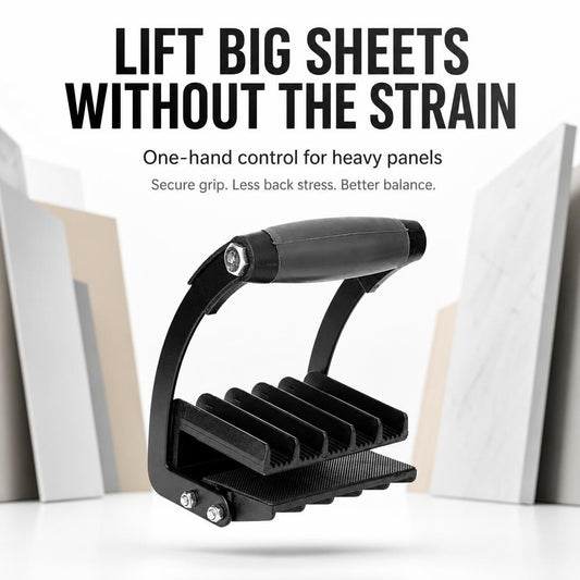 Panel & Plywood Carrier – Heavy Duty One-Hand Lifting Tool for Drywall, Sheetrock & Wood Panels