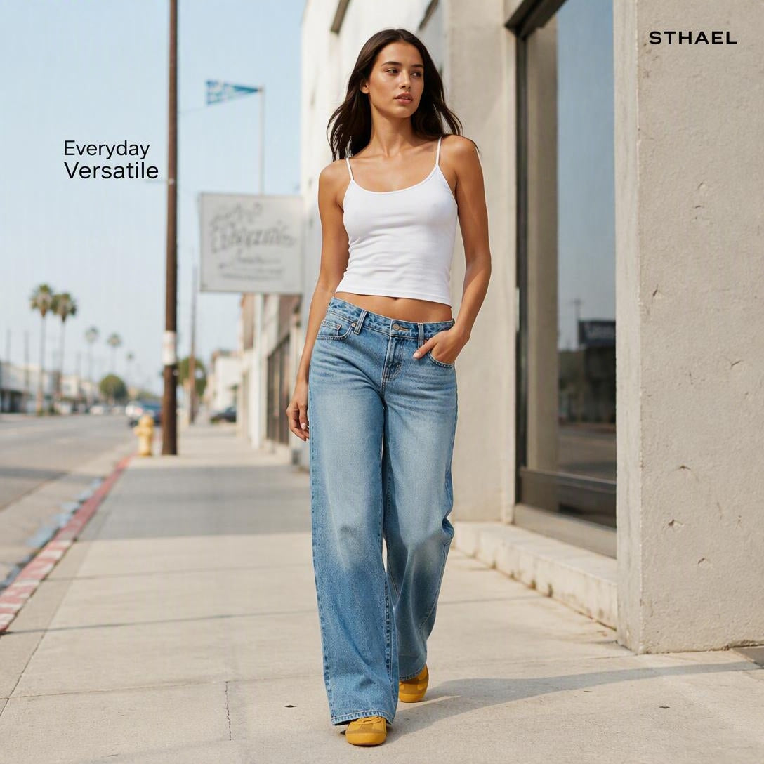 Women's Zoe Low Rise Girlfriend Jeans Medium Blue Wash