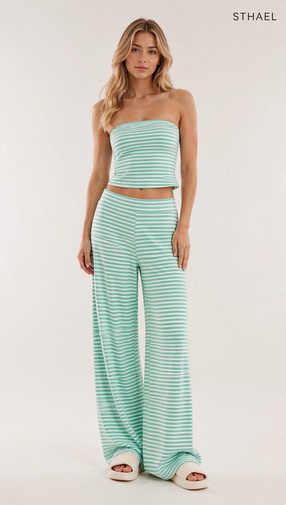 Women’s Sailor Stripe 2-Piece Set