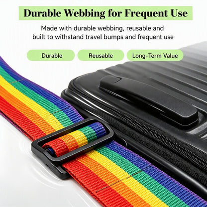 2 Pack Multi Use Strong Adjustable Luggage Connector Straps
