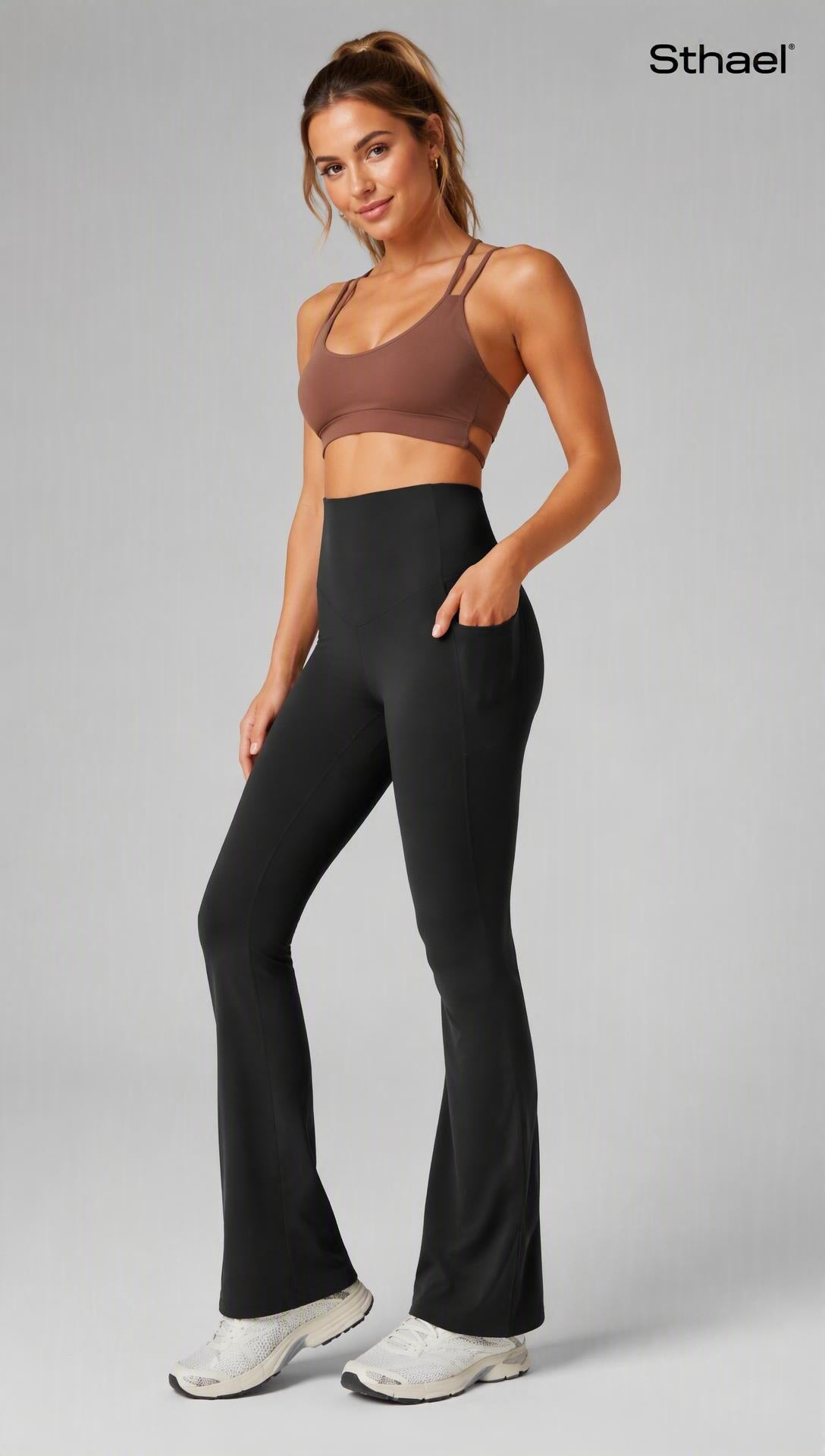 Women’s UltraSculpt Tummy-Control Flare Leggings
