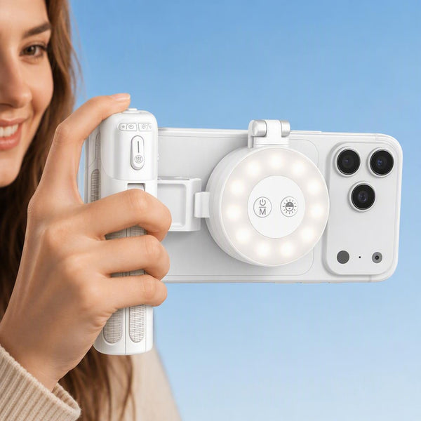📸 Zoomable Magnetic Palm Grip | Selfie Stick & Tripod