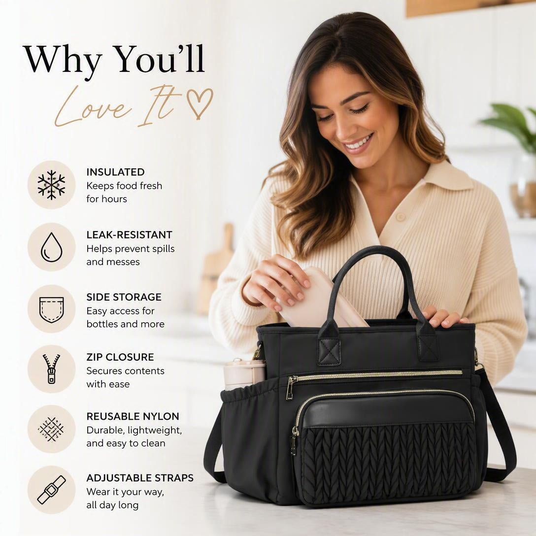 Women’s Insulated Leakproof Lunch Tote Bag
