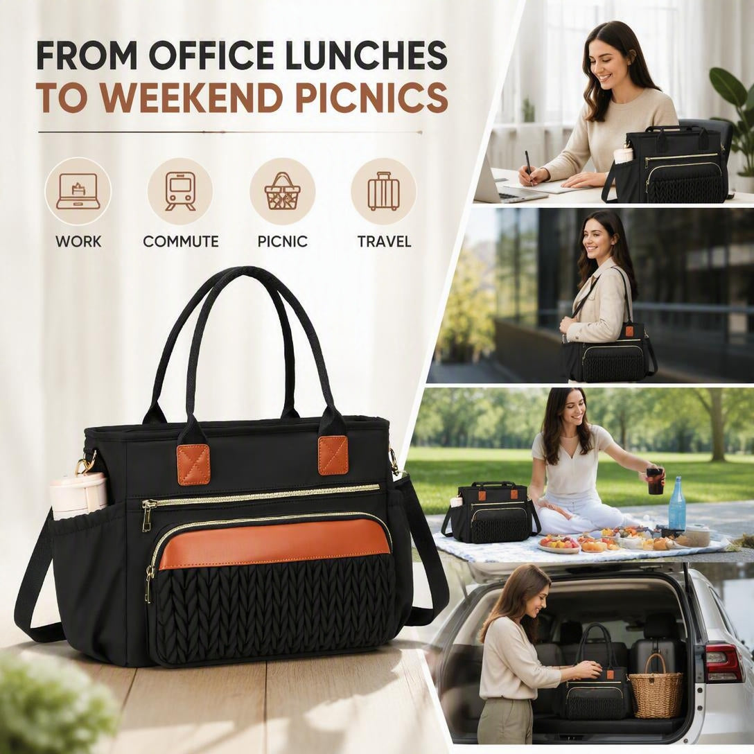 Women’s Insulated Leakproof Lunch Tote Bag