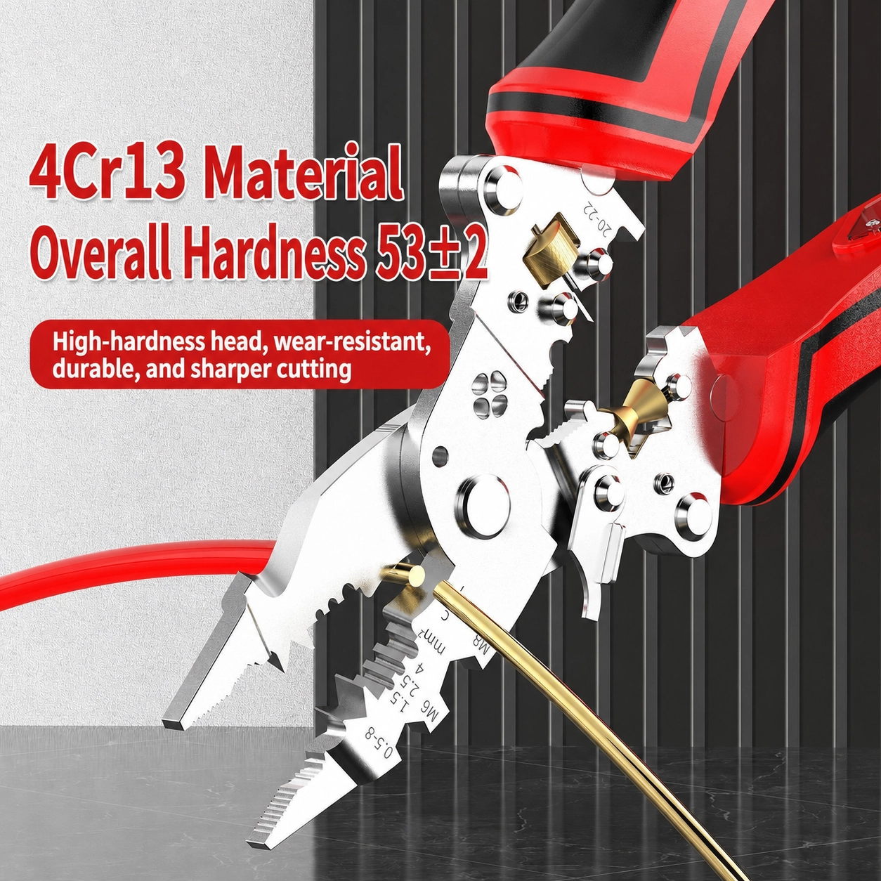 2026 Upgraded 16-in-1 Folding Electric Wire Stripper with Voltage Tester